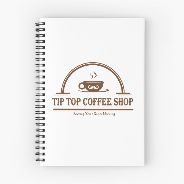 Item preview, Chapter and Multiverse - Tip Top Coffee Shop logo designed and sold by RustyQuill.