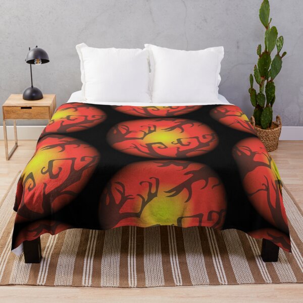 Item preview, Spooky Tree Shadow on The Red Moon, Halloween Moon designed and sold by NarwhalShop.