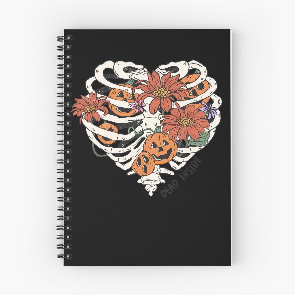 Item preview, Flowery Skeletons Ribs with pumpkin  designed and sold by Fine Art California.