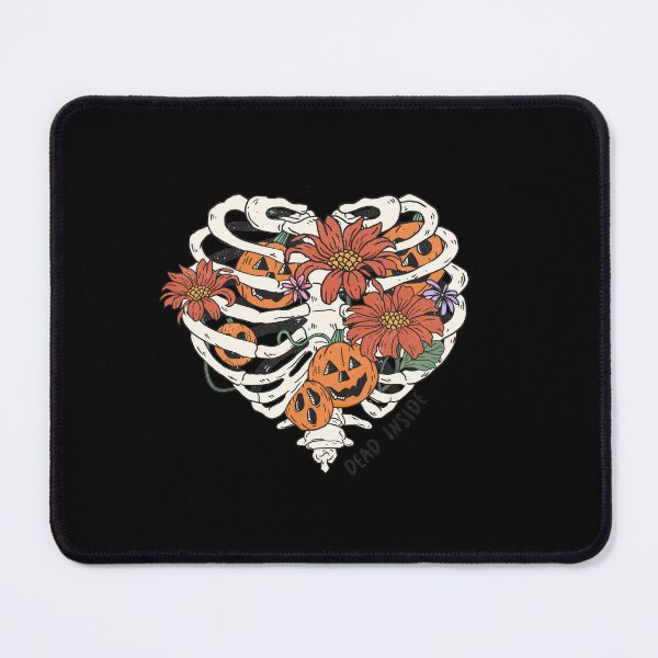 Item preview, Flowery Skeletons Ribs with pumpkin  designed and sold by Fine Art California.