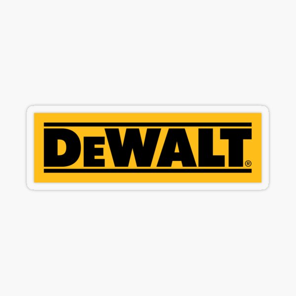 Logo d'outils DeWALT #3 Sticker transparent