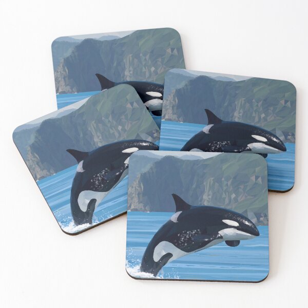 Item preview, Tessellations21 - Orca playing off coast of Mallorca - VBK - VisionsByKaren designed and sold by VisionsByKaren.