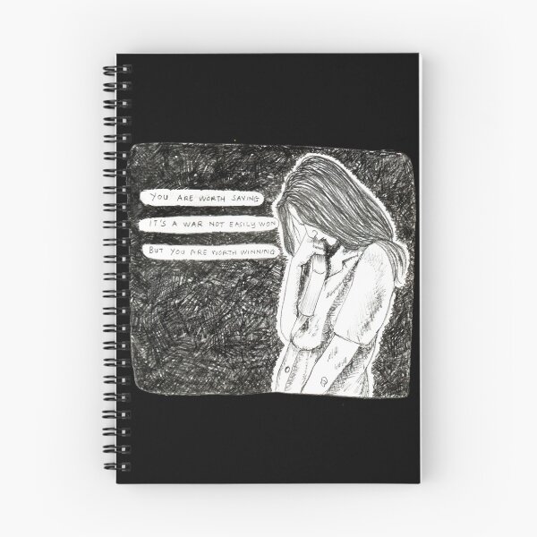 Item preview, Pencil Sketch Poem - You Are Worth Saving designed and sold by OliviaJDMin.