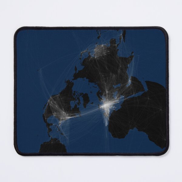 Item preview, Global Airline Routes (dark with borders) - North Pole designed and sold by Henrik Gulliksen Schüller.