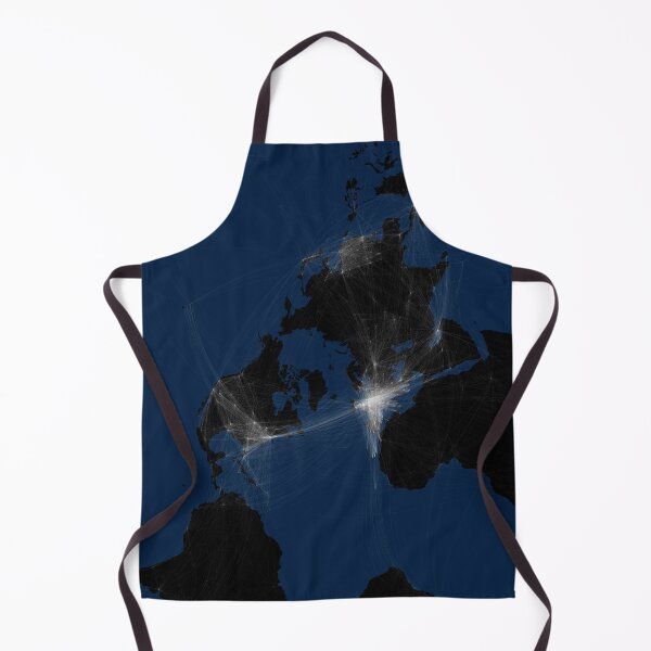 Item preview, Global Airline Routes (dark with borders) - North Pole designed and sold by Henrik Gulliksen Schüller.