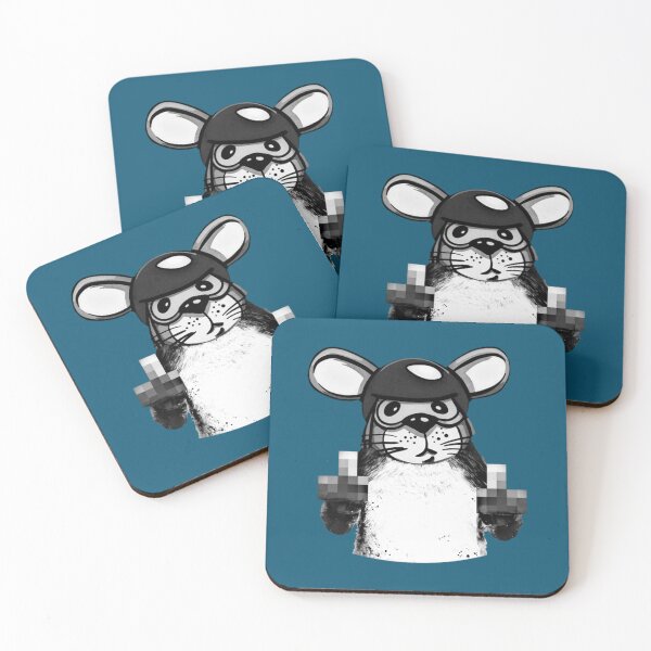 Item preview, Funny Mouse Showing Middle Finger Blurred    designed and sold by FunStickerr.