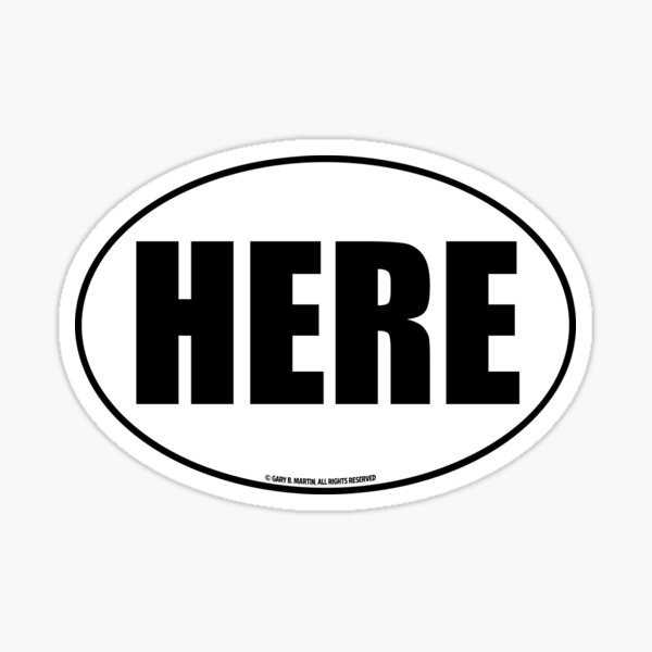 Location Sticker - Here Sticker