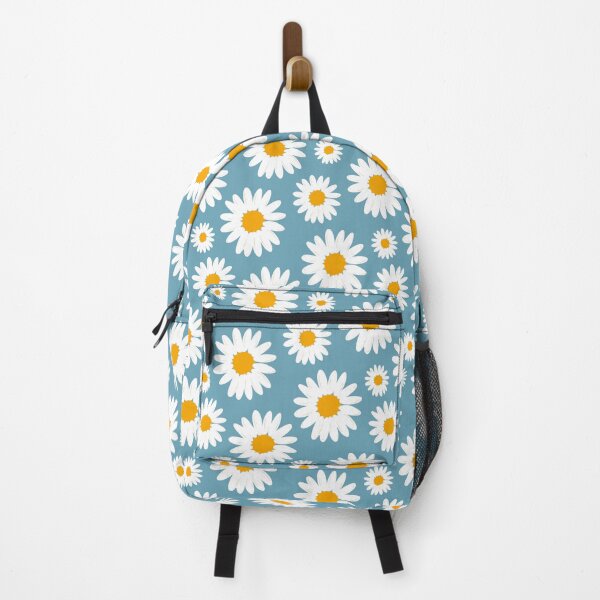 Item preview, Retro Aesthetic Sage Blue Daisy Floral Pattern designed and sold by SeemDev786.