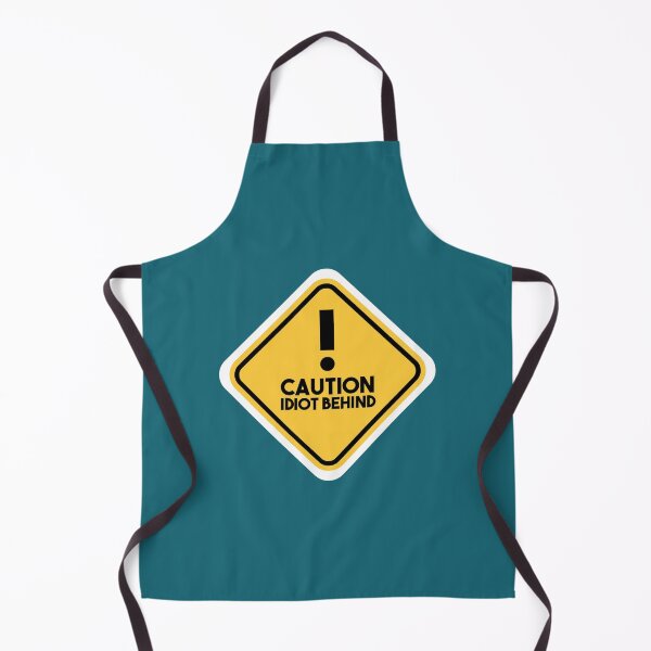 Item preview, Caution idiot behind - funny bumper designed and sold by FunStickerr.