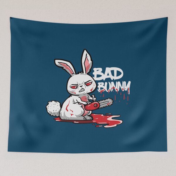 Item preview, Funny Horror Rabbit Halloween Gift Evil Bad Bunny  .  designed and sold by FunStickerr.