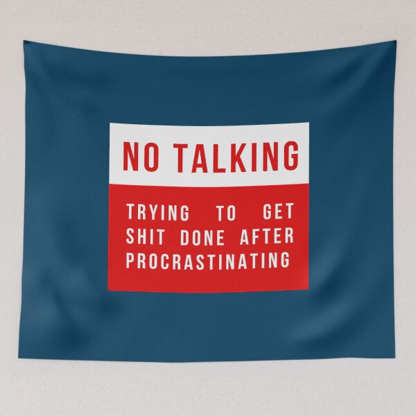 Item preview, Funny No Talking Sign  designed and sold by FunStickerr.