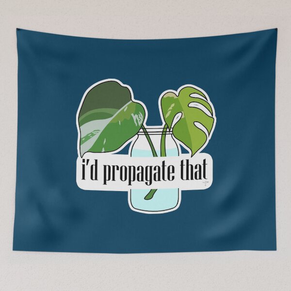 Item preview, i_d propagate that monstera, color  designed and sold by FunStickerr.