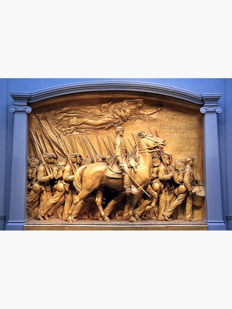 Saint Gaudens' The Shaw Memorial Marches On by corawandel