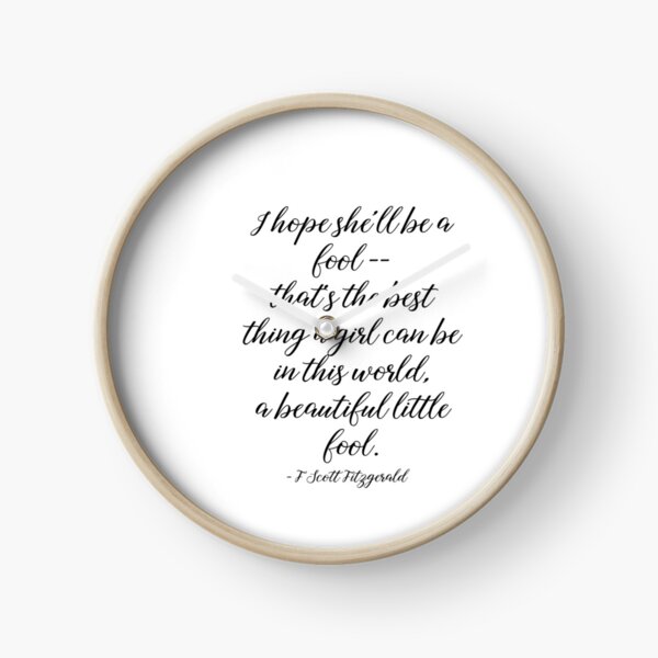 Item preview, Beautiful little fool - Fitzgerald quote designed and sold by peggieprints.
