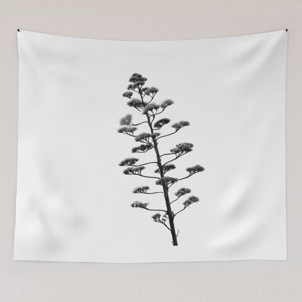 Item preview, Century Plant in Black and White - Modern Botanical Photography  designed and sold by CarolinaReina.