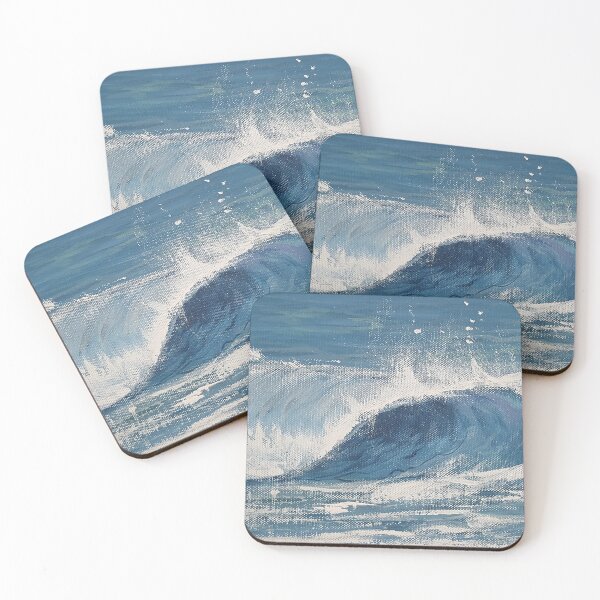 Item preview, Sea wave paintings Kraft - a sea picture, a wave painted on canvas designed and sold by Anke Franikowski.