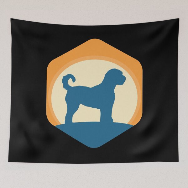 Artikelvorschau, Goldendoodle-Sonne-Sonnenuntergang-Design für Goldendoodle-Liebhaber-Silhouette entworfen und verkauft von alaechamlal.