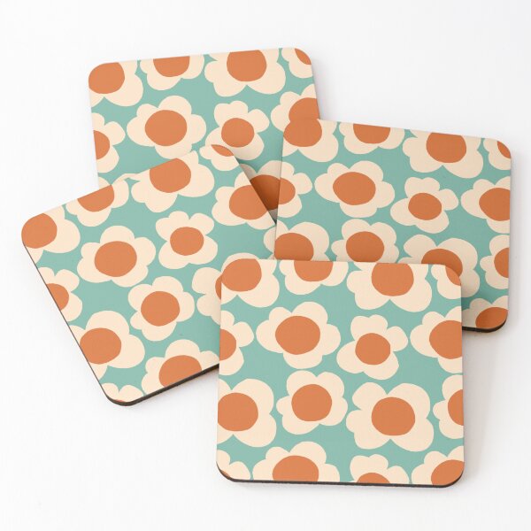 Item preview, blue popcorn flower - retro flower designed and sold by susycosta.