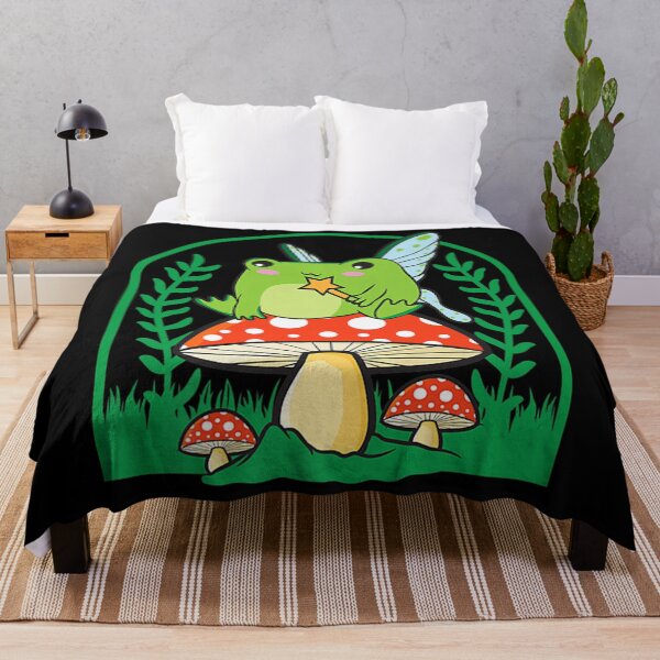 Item preview, Cottagecore Aesthetic Kawaii Fairy Frog Mushroom Goblincore Premium designed and sold by HoshiJuku.