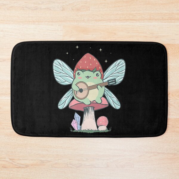 Item preview, Cottagecore Aesthetic Kawaii Cute Fairy Frog Banjo Player Premium_1 designed and sold by HoshiJuku.
