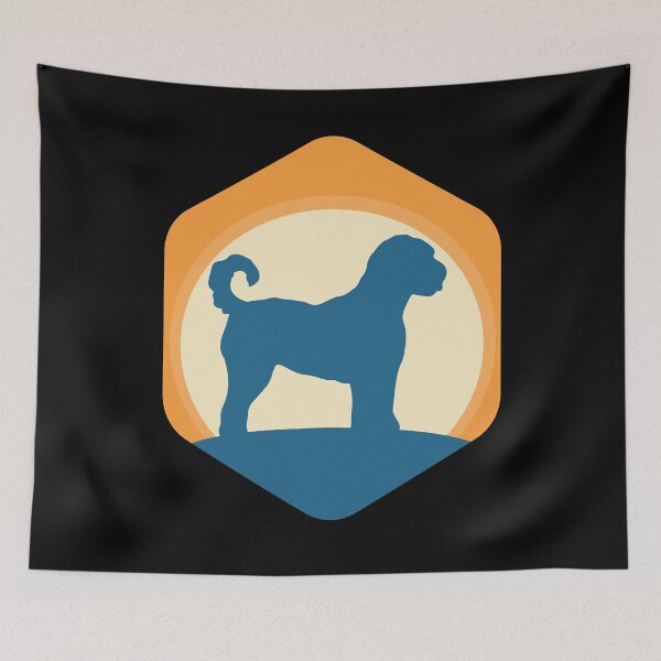 Item preview, labradoodle sun sunset design for labradoodle lovers silhouette designed and sold by alaechamlal.