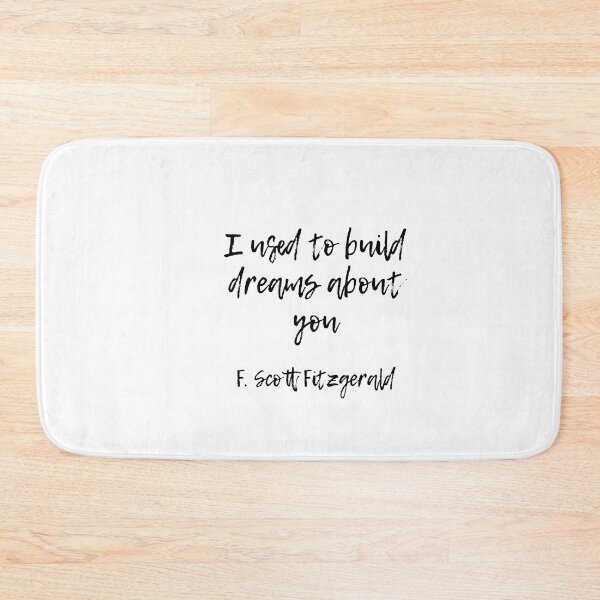 Item preview, I used to build dreams about you - Fitzgerald quote designed and sold by peggieprints.