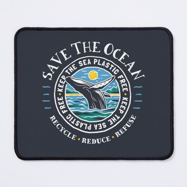 Item preview, Save The Ocean - Keep the Sea Plastic Free - Humpback Whale designed and sold by Bangtees.