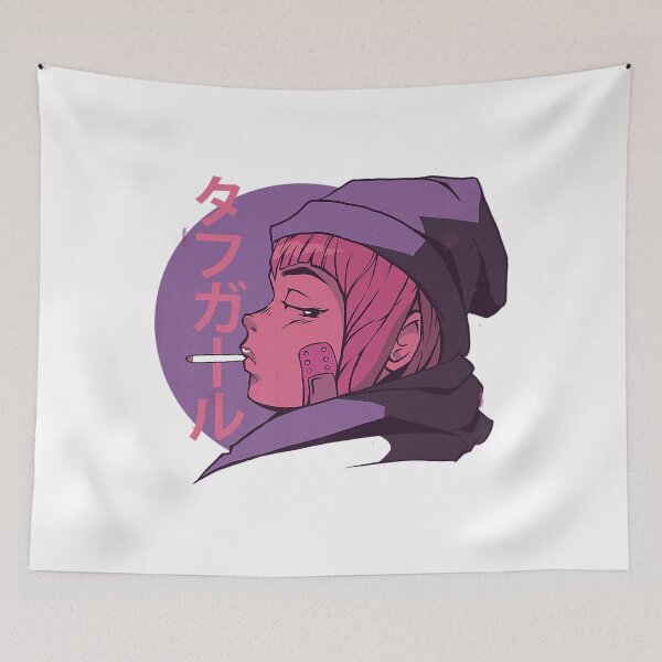 Item preview, Tough Girl - Alt Aesthetic - Anime Manga Grey Premium designed and sold by HoshiJuku.