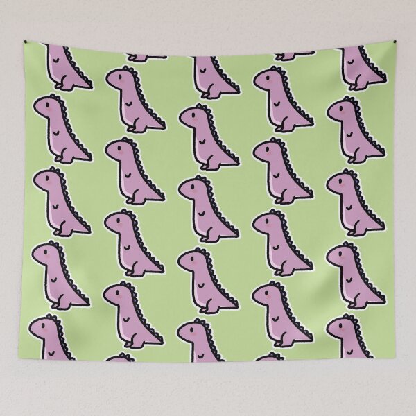 Item preview, Pink and purple dino designed and sold by anerdhavingfun.