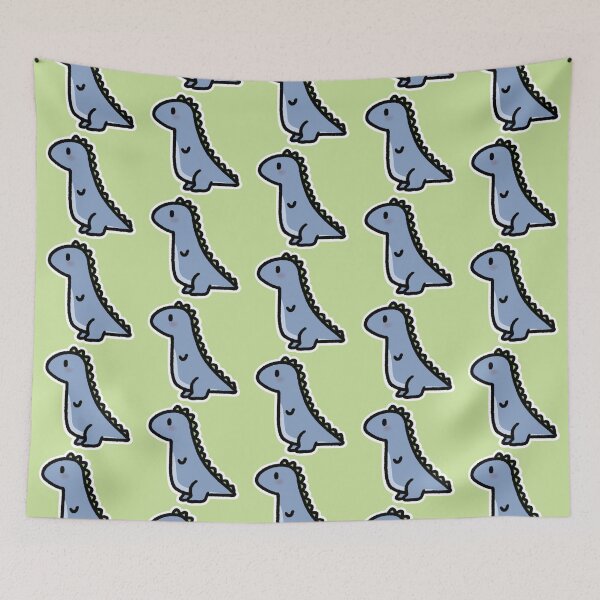 Item preview, Blue and green dino designed and sold by anerdhavingfun.