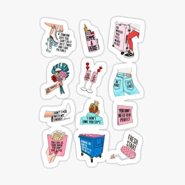 Top 12 Empowering stickers by Sasa Elebea Sticker