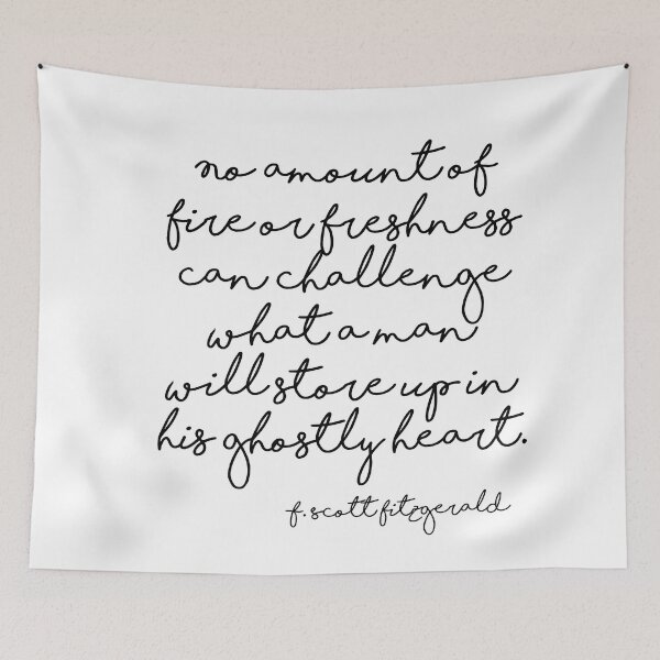 Item preview, Fire or freshness - Fitzgerald quote designed and sold by peggieprints.