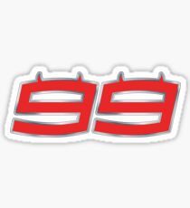 #99 Jorge Lorenzo - MotoGP Rider Number Sticker