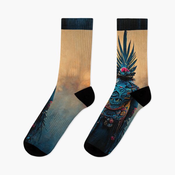 Item preview, Goddess Collection - Warrior God with Feather Crown - Unique Design designed and sold by TrippyVibeCheck.