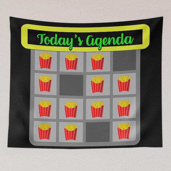 Item preview, It's all about French Fries - 'Today's Agenda' Collection Designs for T-shirts and other accessories. designed and sold by Ridiculam Toga.
