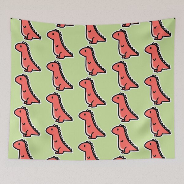 Item preview, Red and pink dino designed and sold by anerdhavingfun.