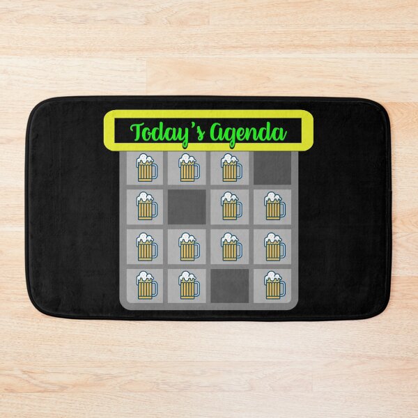 Item preview, It's all about the Beer- 'Today's Agenda' Collection Designs for T-shirts and other accessories. designed and sold by Ridiculam Toga.