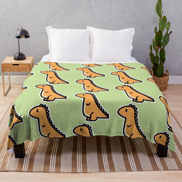 Item preview, Orange and pink dino designed and sold by anerdhavingfun.
