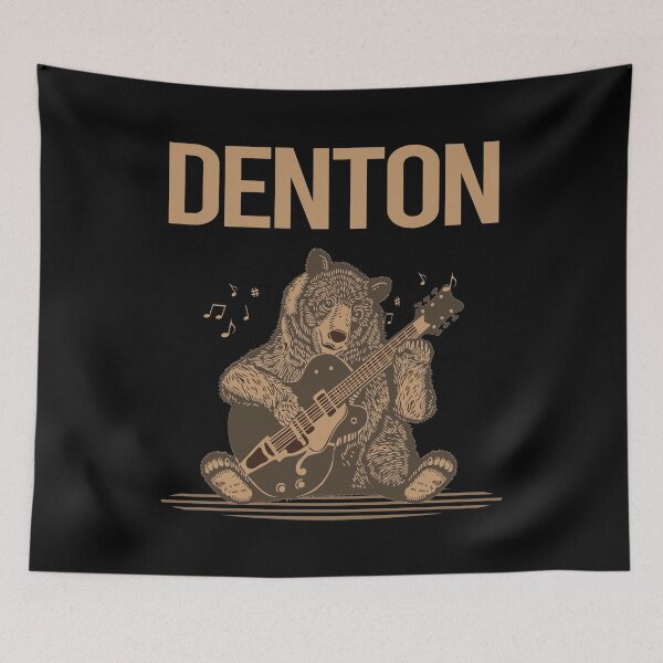 Item preview, Bear With Guitar Denton designed and sold by hurseslossb.