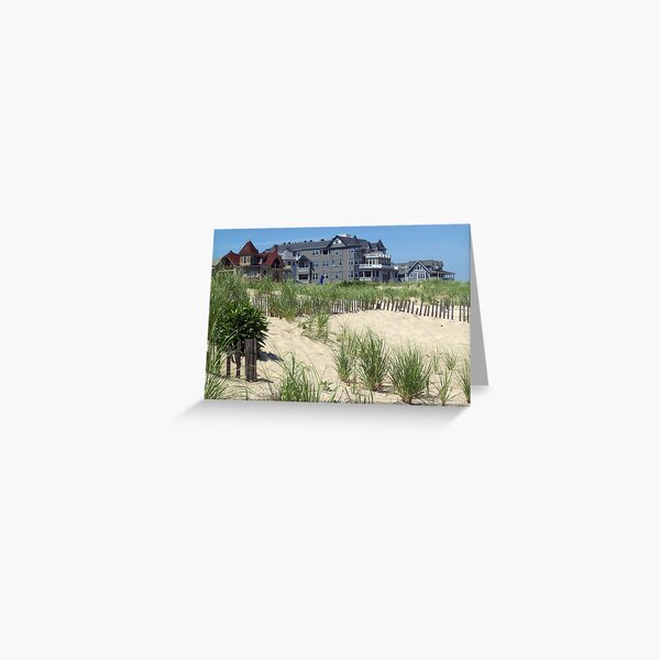 Beach Homes in Ocean Grove, NJ Greeting Card