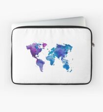 Watercolor Map of the World Laptop Sleeve