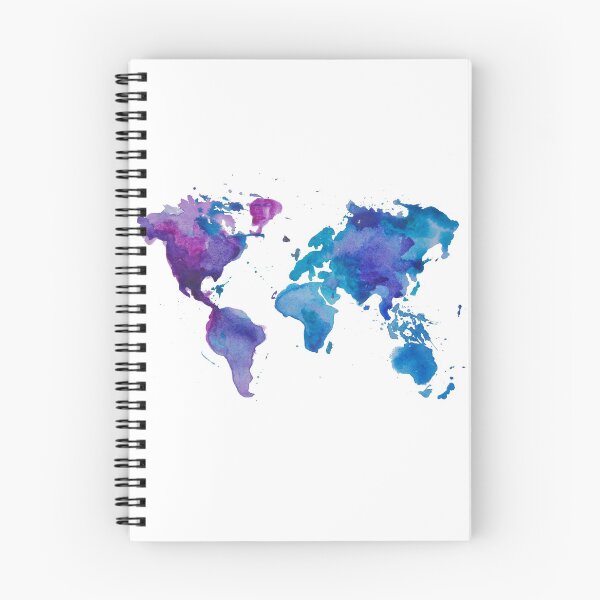 Item preview, Watercolor Map of the World designed and sold by Doodles.