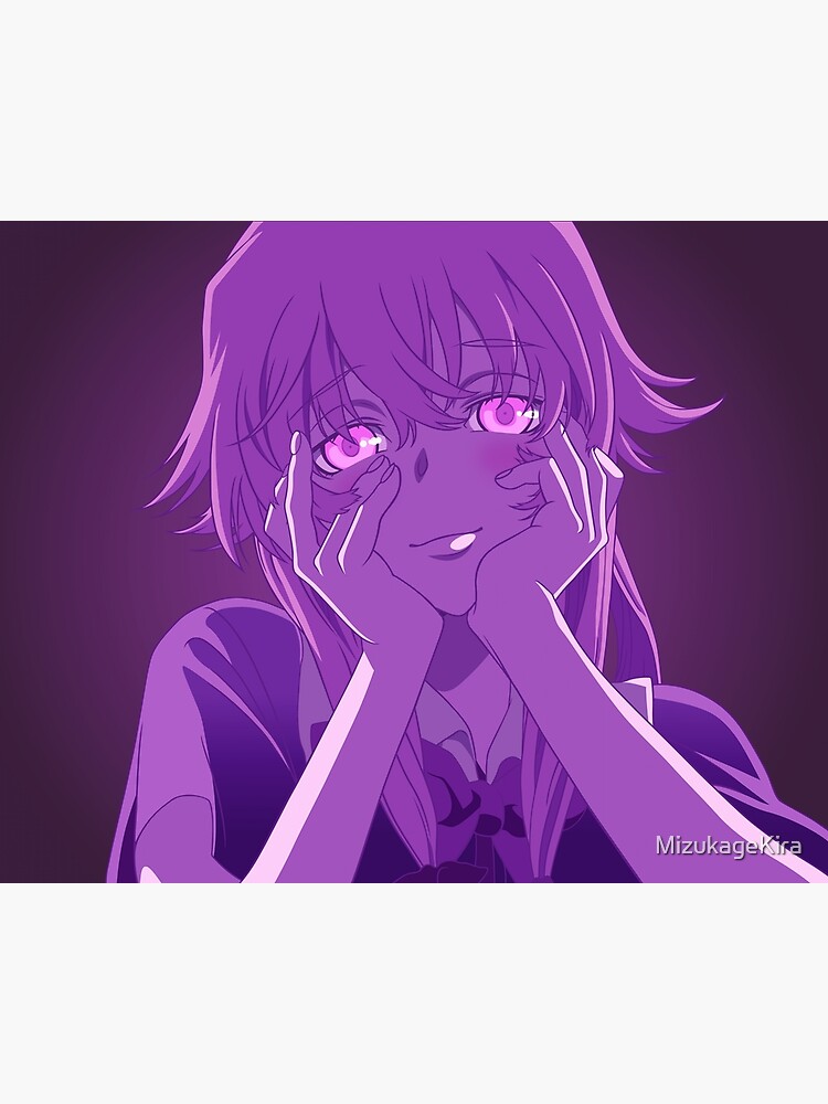 Even in death, I'll keep chasing after you. (Yuno Gasai / Mirai Nikki  Teamflash) Poster for Sale by Stevenobinsun