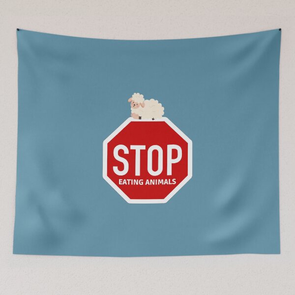 Item preview, Stop eating animals designed and sold by Lauraloris.