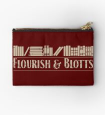 Flourish & Blotts Zipper Pouch