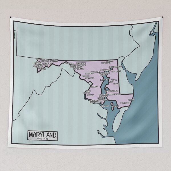 Item preview, Maryland State Parks Map designed and sold by FinlayMcNevin.