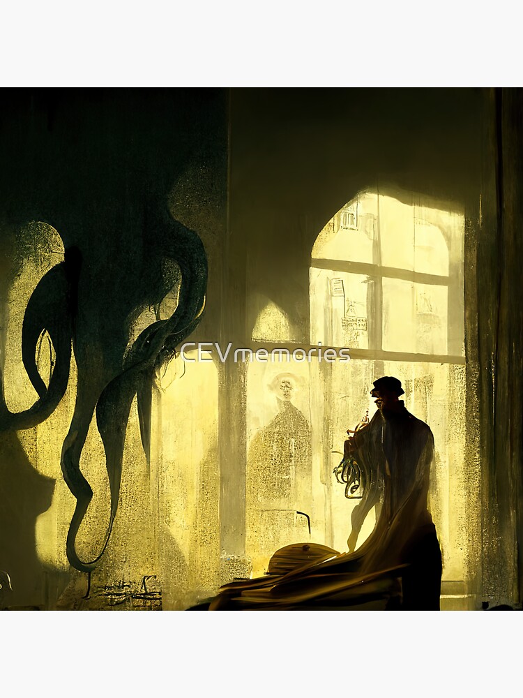 Lovecraft Hastur Cthulhu 8 Sticker For Sale By Cevmemories Redbubble 9130