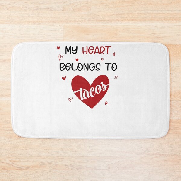 Item preview,  My heart belongs to tacos valentines day taco lover v-day vday gift funny gift,valentine  designed and sold by illustramanshop.
