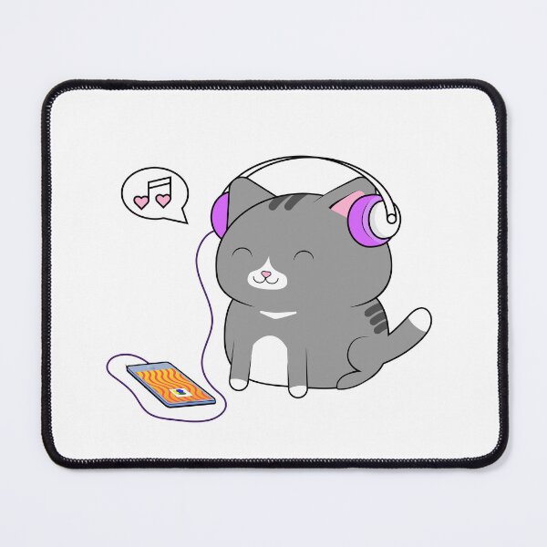 Item preview, Headphones Cat Listening To Music designed and sold by Ahhvocadoh.