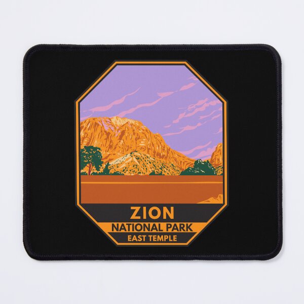 Item preview, Zion National Park Utah East Temple Emblem designed and sold by KrisSidDesigns.